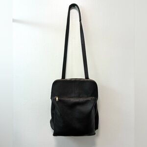 Leather convertible backpack/shoulder bag